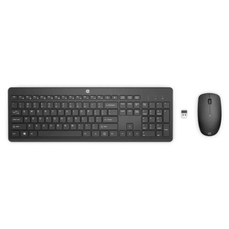 HP 230 Wireless Mouse and Keyboard Combo (Black) - Up to 16 Months Battery Life