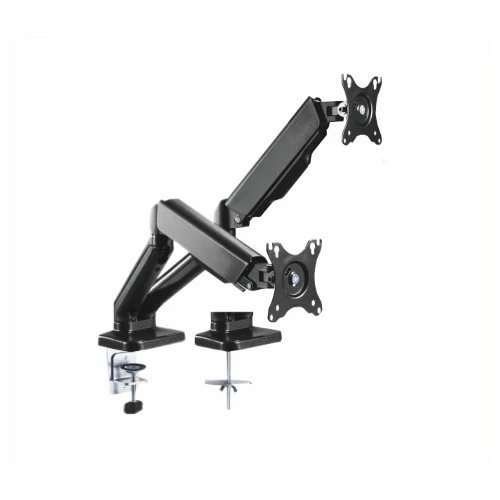 SMAAT SDA202BK Dual Gas Spring Monitor Arm for 13”-32” Screen