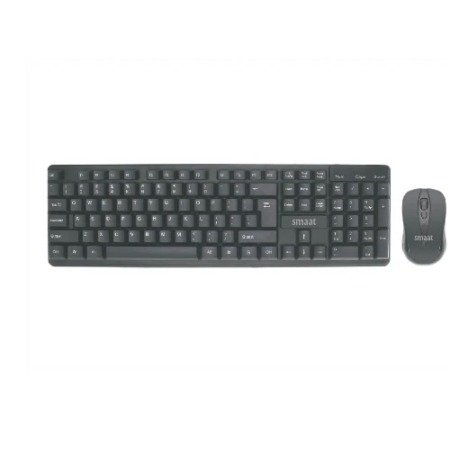 SMAAT SKM930w Wireless Keyboard And Mouse Combo - Black