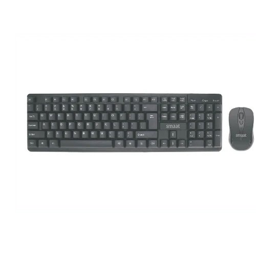 SMAAT SKM930w Wireless Keyboard And Mouse Combo - Black